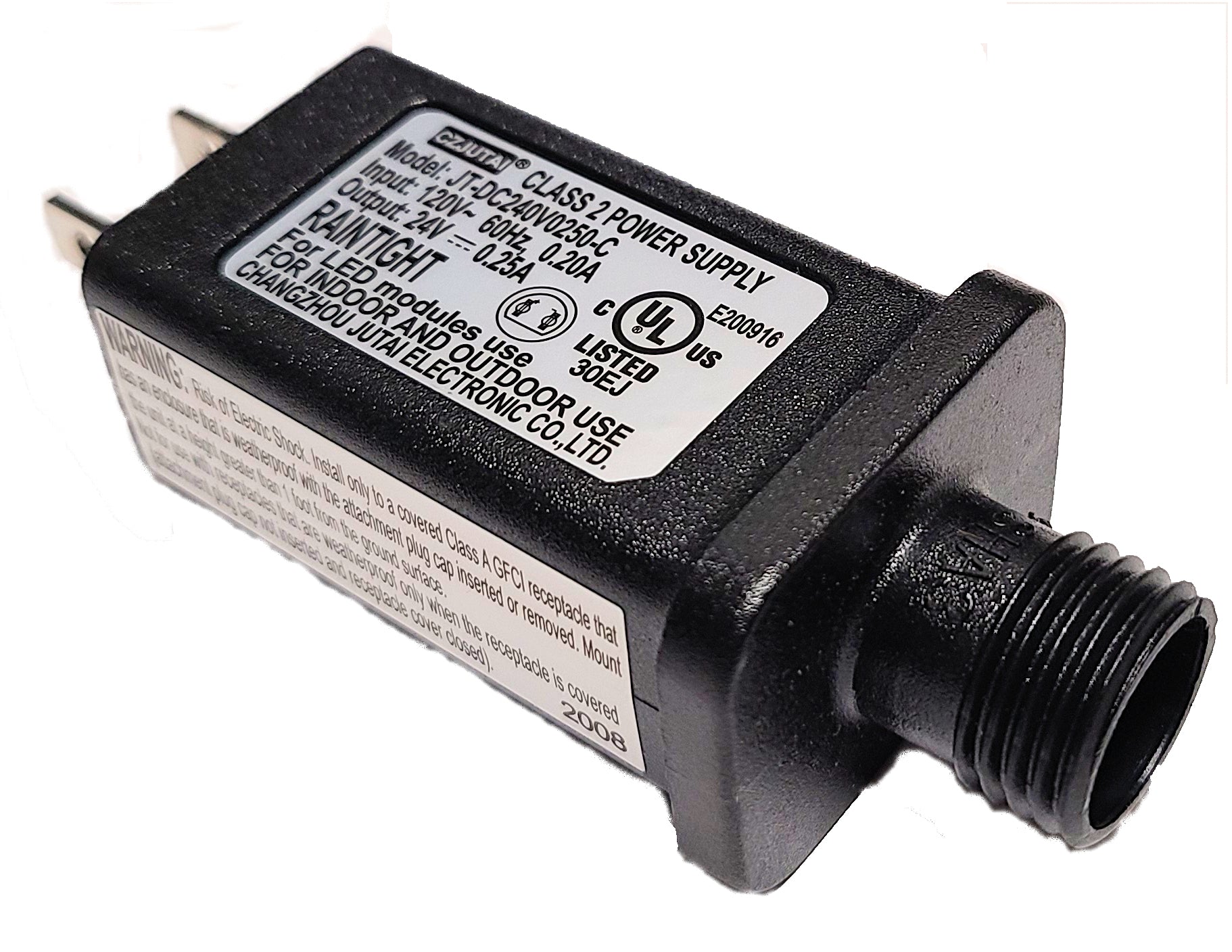 Replacement Power Adapter CZJUTAI JT-DC240V0250-C – Spectrum Laser